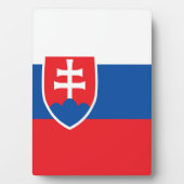 Slowaakse vlag fotoplaat (voorkant)