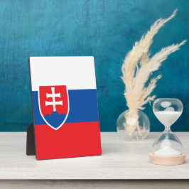 Slowaakse vlag fotoplaat