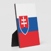 Slowaakse vlag fotoplaat (Zijkant)