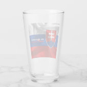 Slowaakse vlag  glas (Achterkant)
