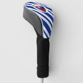 Slowaakse vlag golfheadcover (Schuin)