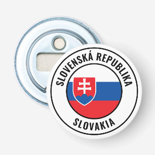 Slowaakse vlag: groots patriottische bottenopener button flesopener