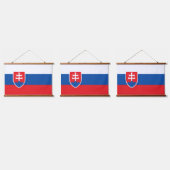 Slowaakse vlag hangend wandkleed (Driedubbel)