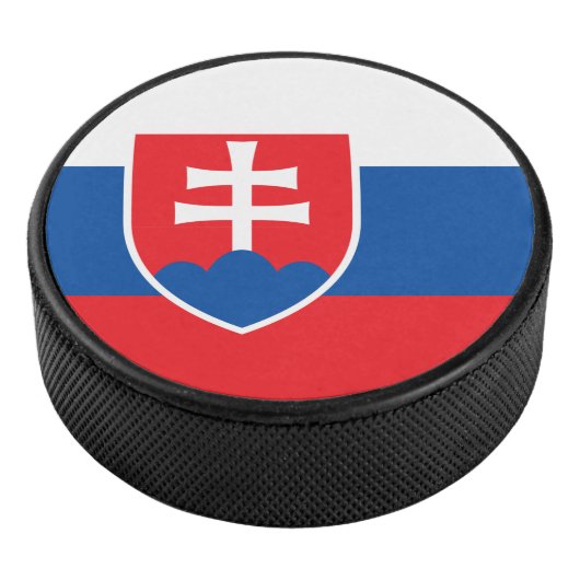 Slowaakse vlag hockey puck (3/4)