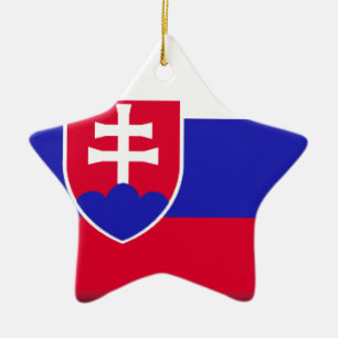 Slowaakse vlag keramisch ornament