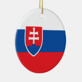 Slowaakse vlag keramisch ornament (Rechts)