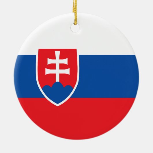 Slowaakse vlag keramisch ornament (Achterkant)