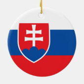 Slowaakse vlag keramisch ornament (Achterkant)