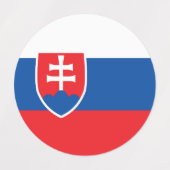Slowaakse vlag labels (Design 1)