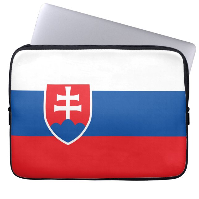 Slowaakse vlag laptop sleeve (Voorkant)