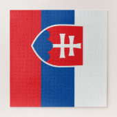 Slowaakse vlag legpuzzel (Horizontaal)