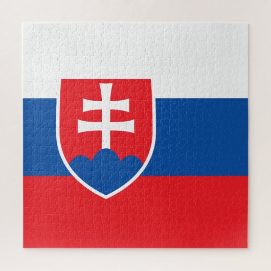 Slowaakse vlag legpuzzel (Verticaal)