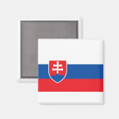 Slowaakse vlag magneet (Voorkant / Achterkant)