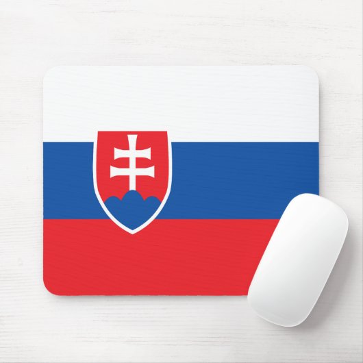 Slowaakse vlag muismat (Met muis)