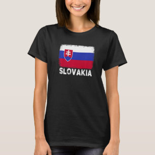 Slowaakse vlag ondersteunt Slowaakse Mannen vrouwe T-shirt