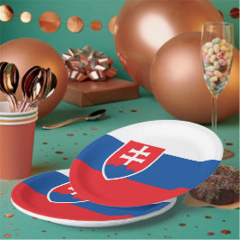 Slowaakse vlag papieren bordje