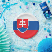 Slowaakse vlag papieren bordje (Feest)