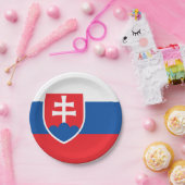 Slowaakse vlag papieren bordje (Feest)