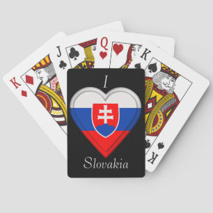 Slowaakse vlag pokerkaarten