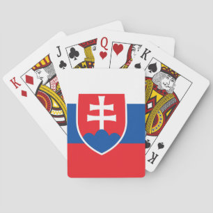 Slowaakse vlag pokerkaarten