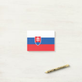 Slowaakse vlag post-it® notes (Op bureau)