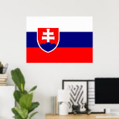 Slowaakse vlag poster (Thuiskantoor)