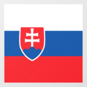 Slowaakse vlag raamsticker (Vel)