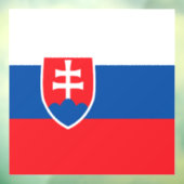 Slowaakse vlag raamsticker (Vel 3)