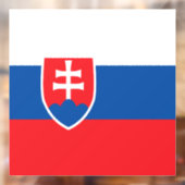 Slowaakse vlag raamsticker (Vel 2)