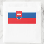 Slowaakse vlag rechthoekige sticker (Tas)