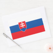 Slowaakse vlag rechthoekige sticker (Envelop)
