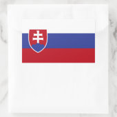 Slowaakse vlag rechthoekige sticker (Tas)
