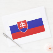 Slowaakse vlag rechthoekige sticker (Envelop)