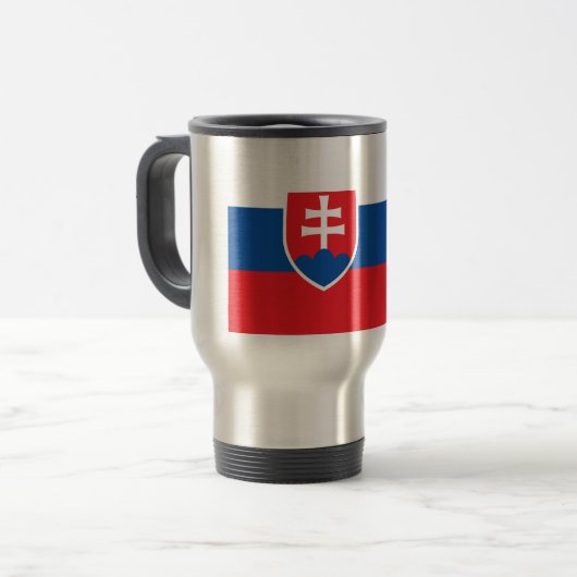Slowaakse vlag reisbeker (Voorkant links)