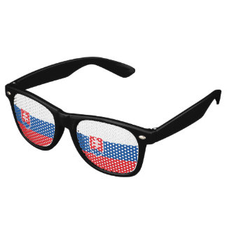 Slowaakse vlag retro zonnebril