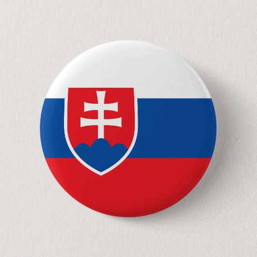 Slowaakse vlag ronde button 5,7 cm (Voorkant)