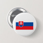 Slowaakse vlag ronde button 5,7 cm (Voorkant /achterkant)