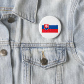 Slowaakse vlag ronde button 5,7 cm (In situ)