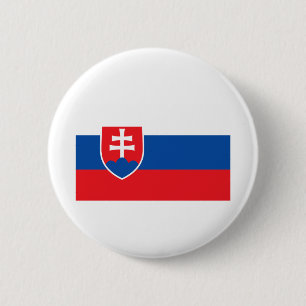 Slowaakse vlag ronde button 5,7 cm