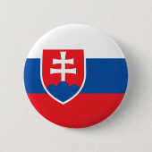 Slowaakse vlag ronde button 5,7 cm (Voorkant)