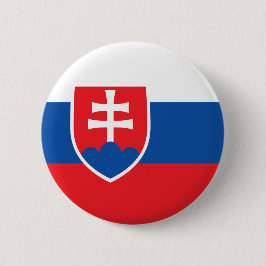 Slowaakse vlag ronde button 5,7 cm