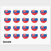 Slowaakse vlag ronde sticker (Vel)
