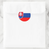 Slowaakse vlag ronde sticker (Tas)