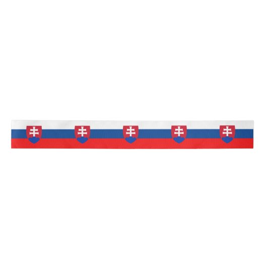 Slowaakse vlag satijnen lint (Voorkant)