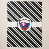 Slowaakse vlag sherpa deken (Voorkant)