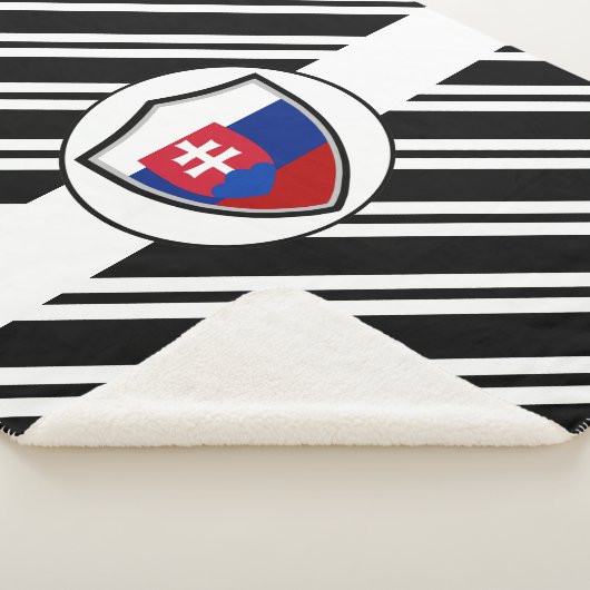 Slowaakse vlag sherpa deken (3/4)