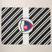 Slowaakse vlag sherpa deken (Voorkant (horizontaal))