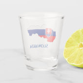 Slowaakse vlag shot glas (Achterkant)