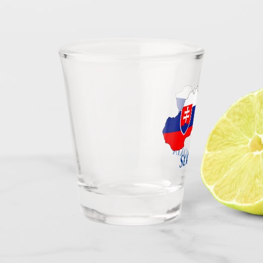 Slowaakse vlag shot glas (Links)