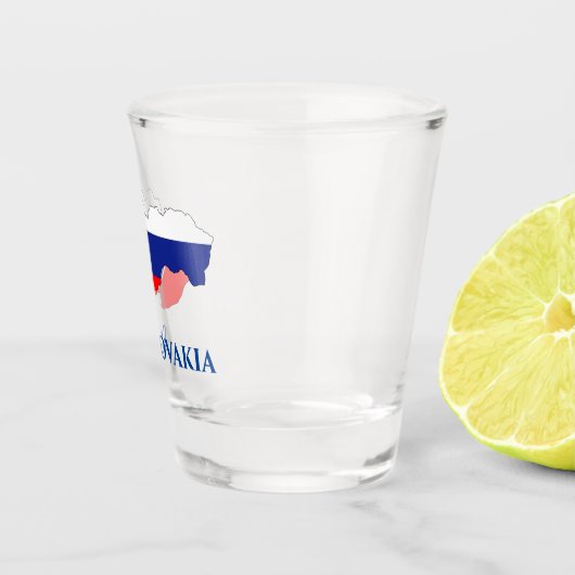 Slowaakse vlag shot glas (Rechts)